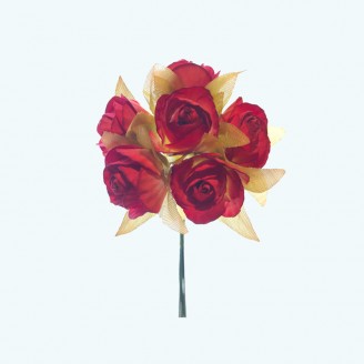 2" Diameter Paper Flower 6X12 | Red